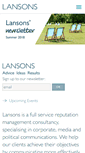 Mobile Screenshot of lansons.com